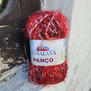 Panco 62613 - červenkastá mäkká chlpatá hrubšia vlna