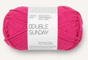Double Sunday 4518 - cyklámen ružová 100% merino vlna