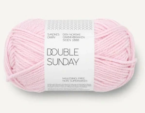Double Sunday 4511 - svetlo ružová 100% merino vlna