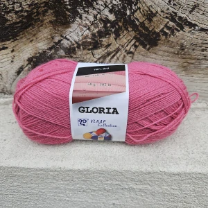 Glória 52034 - Stredne ružová akrylová tenká vlna