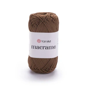 Macrame 151 - Čokoládovo hnedá špagátová lesklá háčkovacia priadza