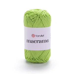 Macrame 150 - Jablkovo zelená špagátová lesklá háčkovacia priadza