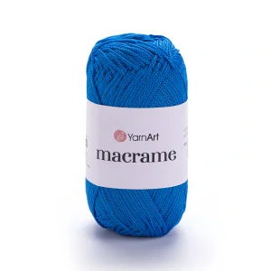 Macrame 139 - Paríž modrá špagátová lesklá háčkovacia priadza