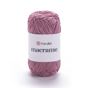 Macrame 141 - Staroružová špagátová lesklá háčkovacia priadza
