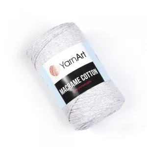 Svetlo sivá špagátová priadza Macrame Cotton 756