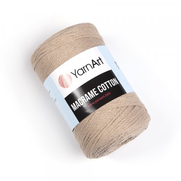Tmavšia pieskovo prírodná špagátová priadza Macrame Cotton 768
