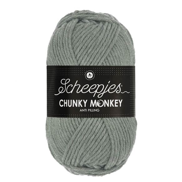 Stredne sivá 1099 "Mid Grey" hrubšia detská vlna Chunky Monkey antipilling úprava