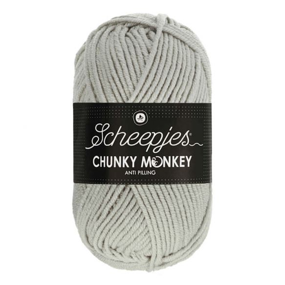 Svetlo sivá 1203 "Pale Grey" hrubšia detská vlna Chunky Monkey antipilling úprava