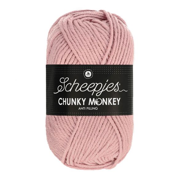 Staro ružová 1080 "Pearl Pink" hrubšia detská vlna Chunky Monkey antipilling úprava