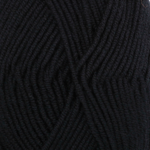 Čierna Merino Extra Fine UNI vlna 02