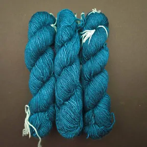 Silky Merino - 412 Teal Feather - petrolejová vlna s hodvábom a merinom