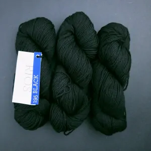Rios - 195 Black - čierna 100% Superwash merino vlna