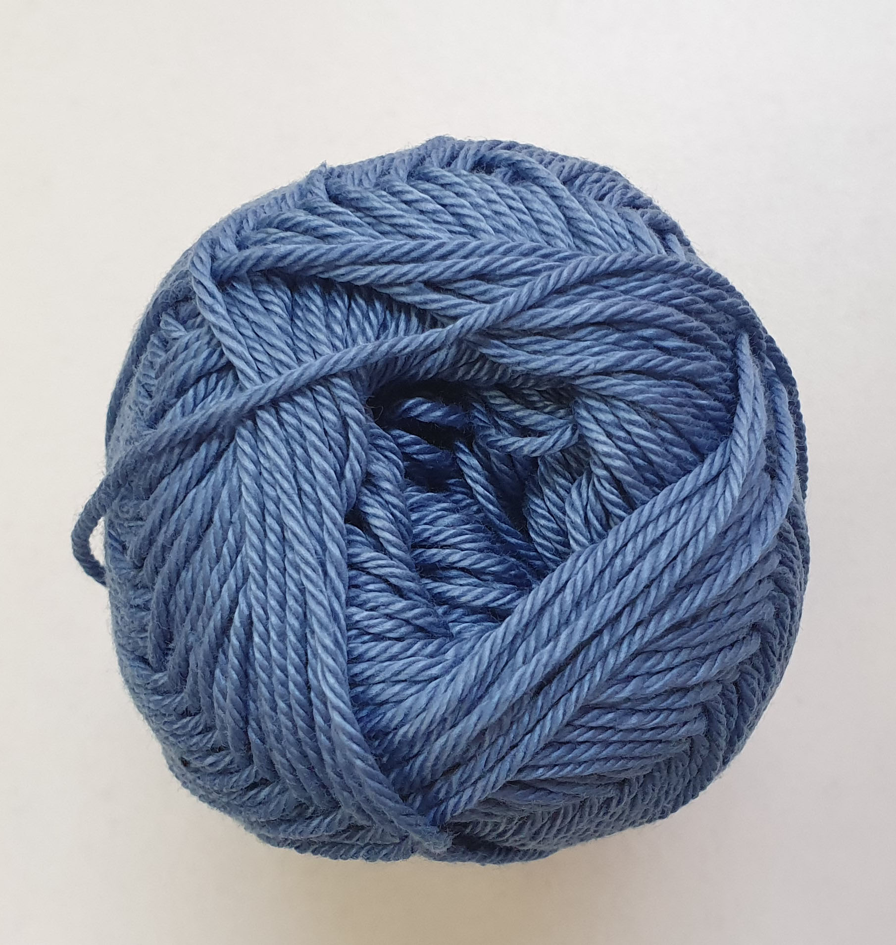 Stredne denim modrá bavlnená vlna Camila (natural) 90