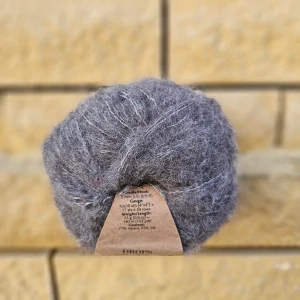 Brushed Alpaca Silk 03 - tmavo sivá - vlna s alpakou a hodvábom