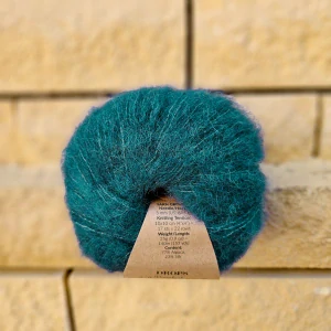 Brushed Alpaca Silk 11 - tmavo smaragdovo zelená - vlna s alpakou a hodvábom