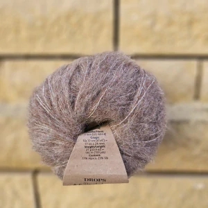 Brushed Alpaca Silk 05 - tmavšia bežová - vlna s alpakou a hodvábom