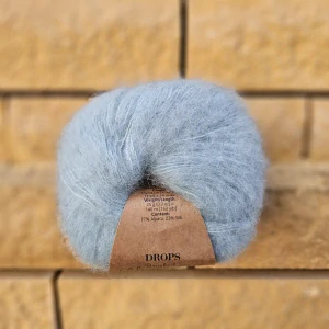 Brushed Alpaca Silk 14 - svetlo nebodovo modrá - vlna s alpakou a hodvábom