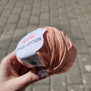 iba 13ks! Marhuľová priadza s lyocel vláknom Tencel Cotton 18