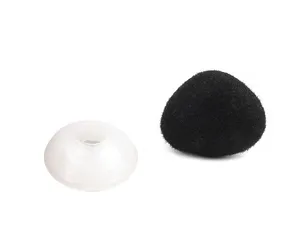 Zamatový čierny "M" bezpečnostný nos na hračky 11x14mm 