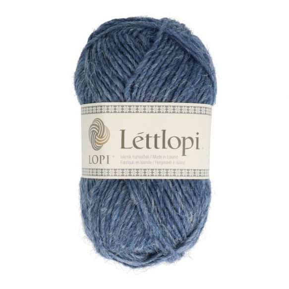 Léttlopi 1701 - Fjord Blue - stredne modrá 100% islandská vlna