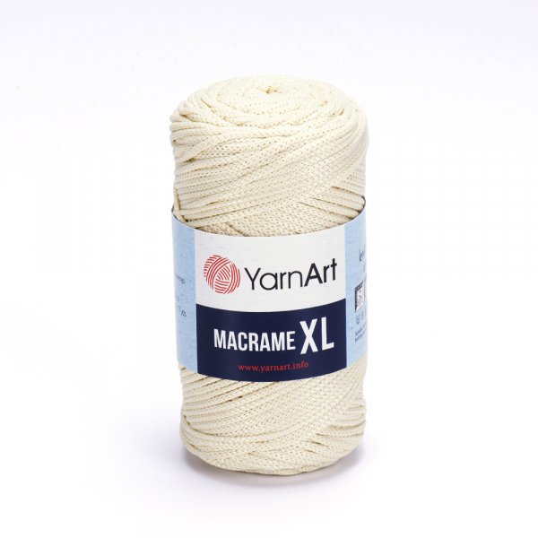 Macrame XL 137 - smotanová hrubšia špagátová priadza