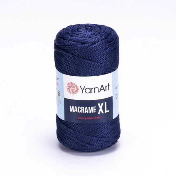 Macrame XL 162 - tmavo modrá hrubšia špagátová priadza