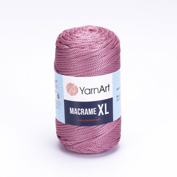 Macrame XL 141 - staro ružová hrubšia špagátová priadza
