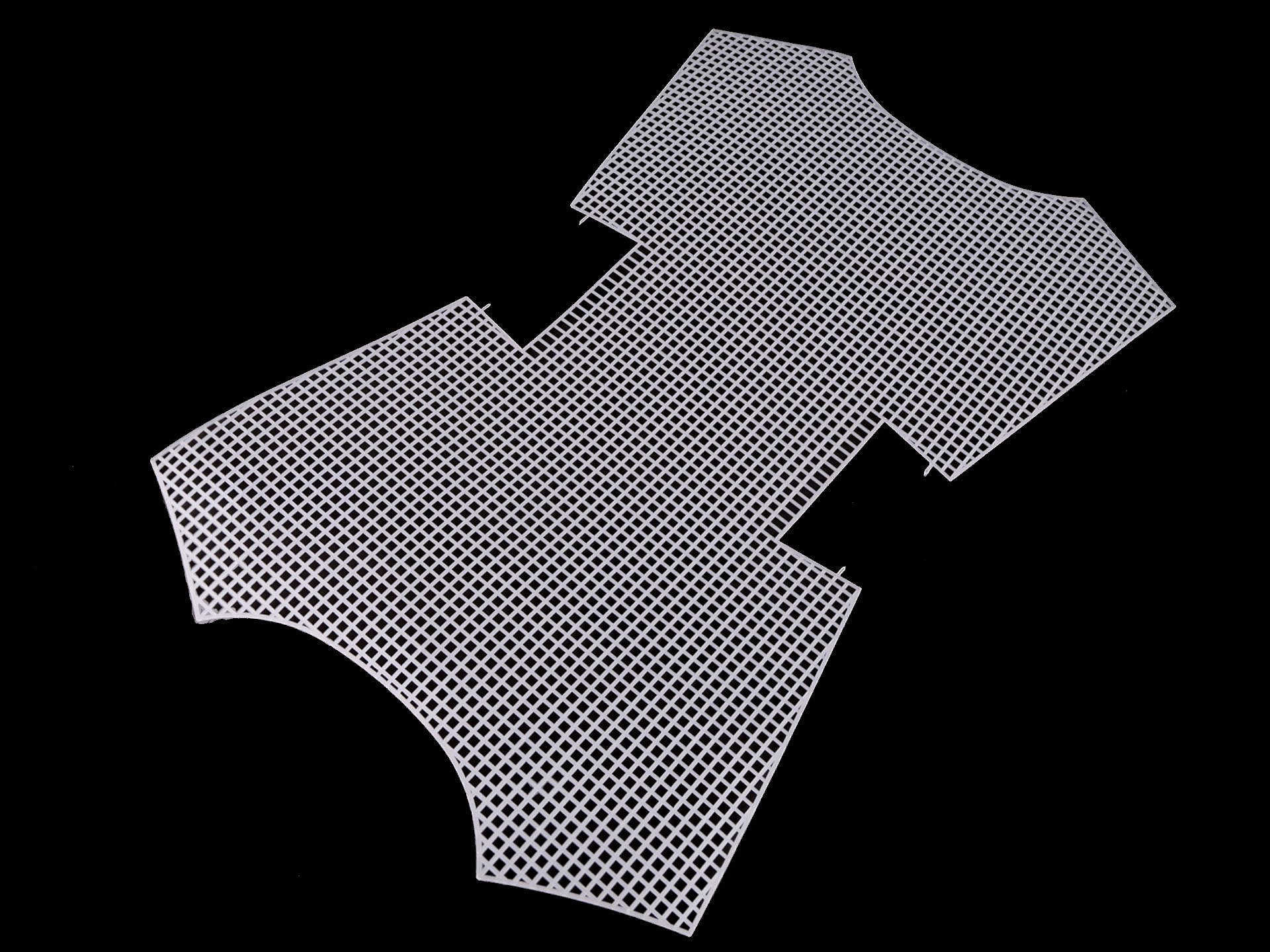 PK1 - Biela plastová kanava / mriežka na kabelku