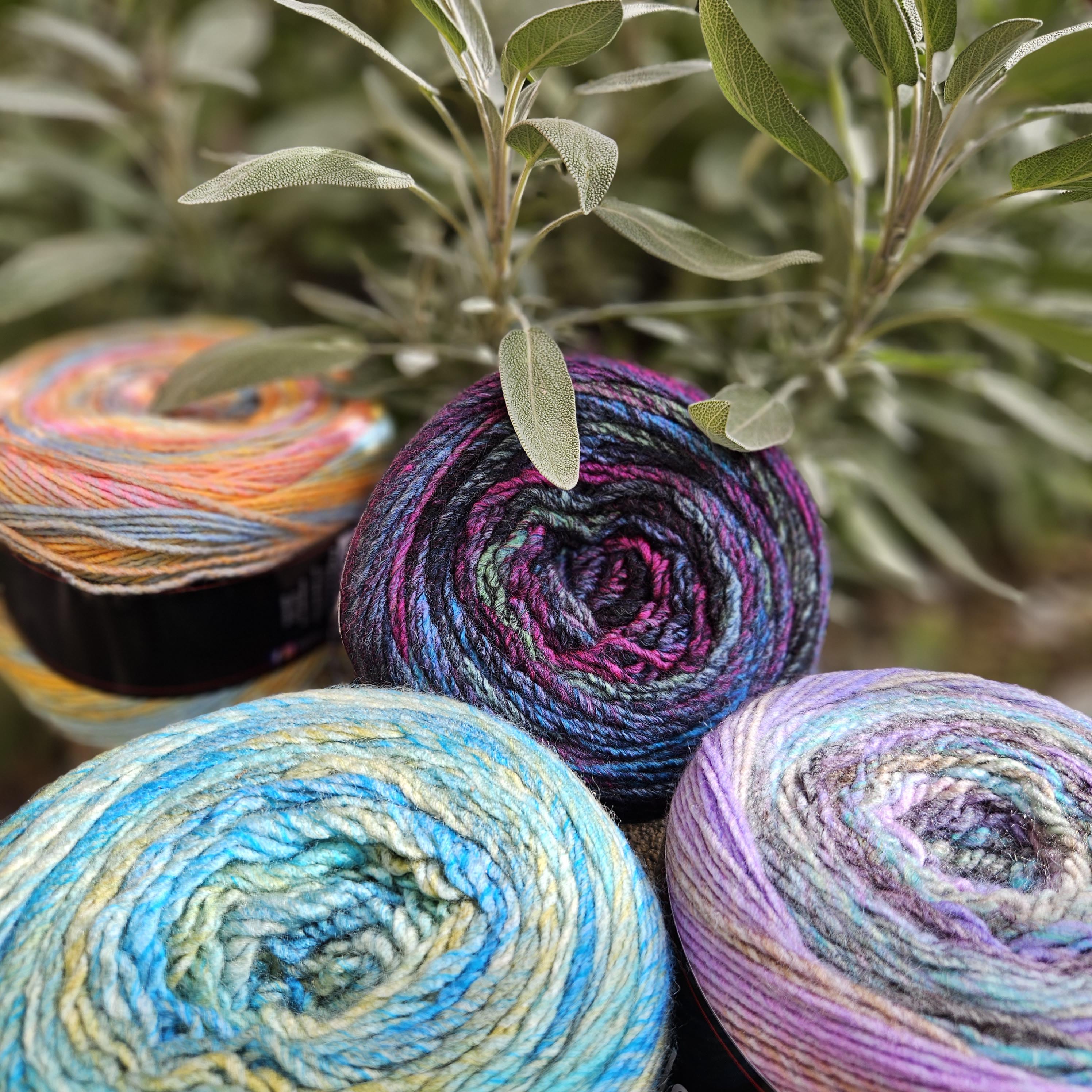 Iba 2ks! Nevada Color 6301 - Morsko mentol melírovaná zimná vlna