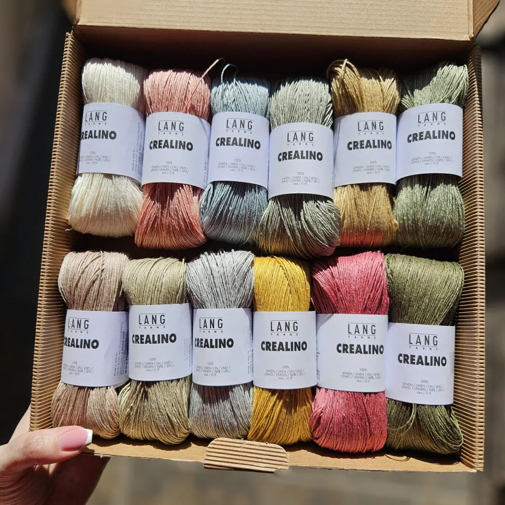 Crealino 021 - Sky - vintage modrá 100% ľanová priadza