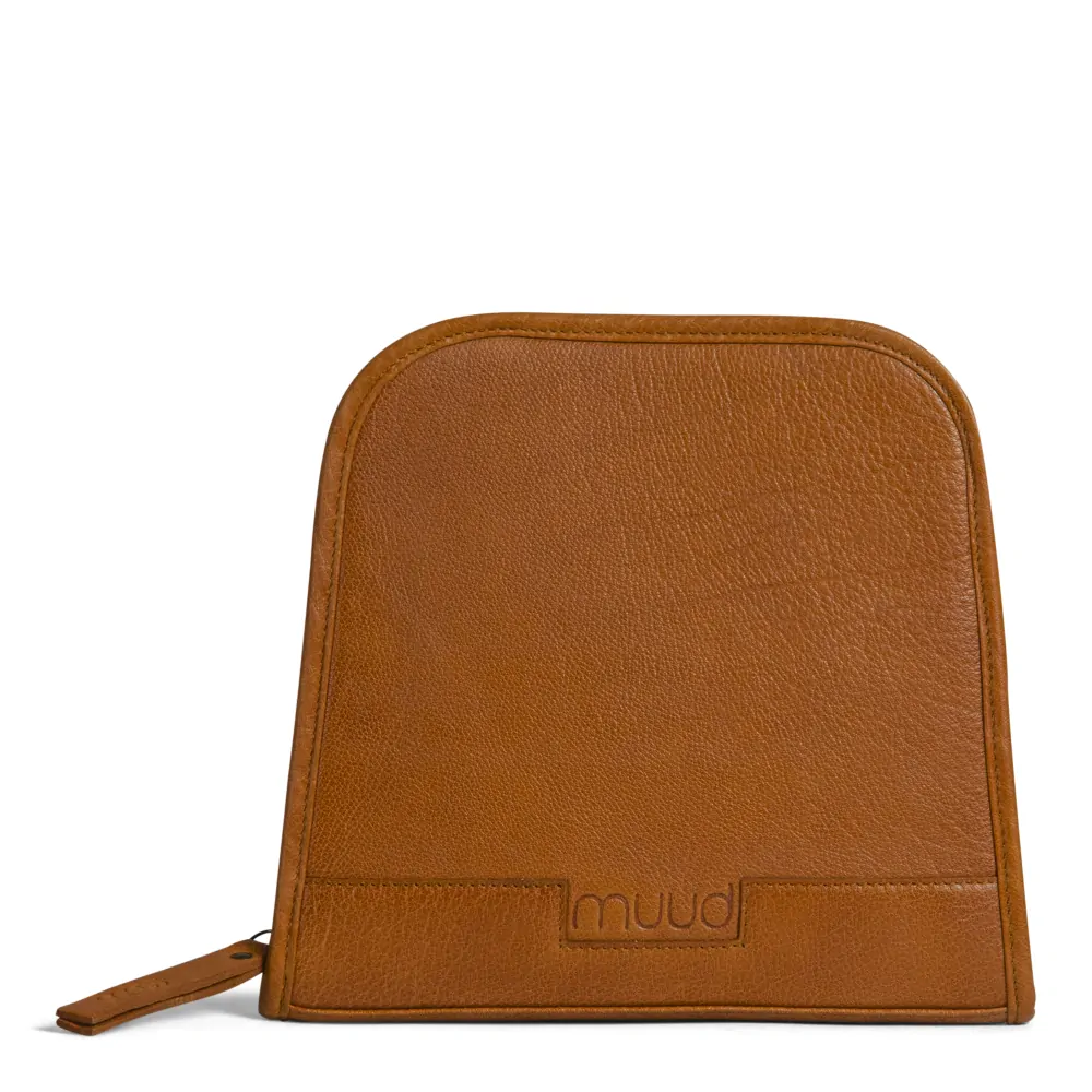 Muud Living - Trondheim - hnedá koža - púzdro na ihlice / háčkovky