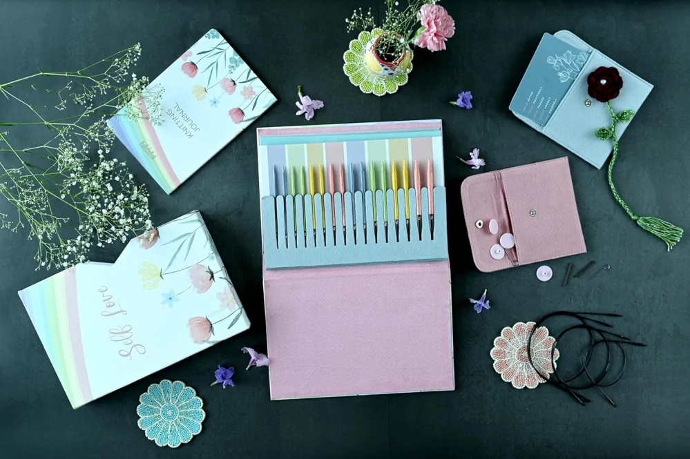 KnitPro Self Love Set - celá sada drevených ihlíc s vymeniteľným hrotom