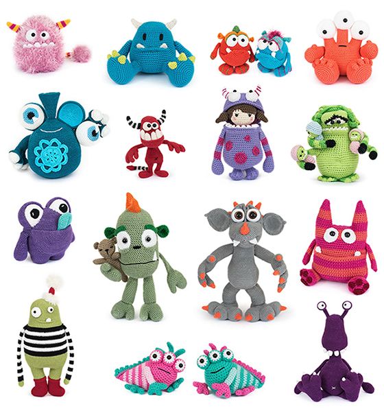 Kniha - Amigurumi Monsters - príšerky - návody v angličtine