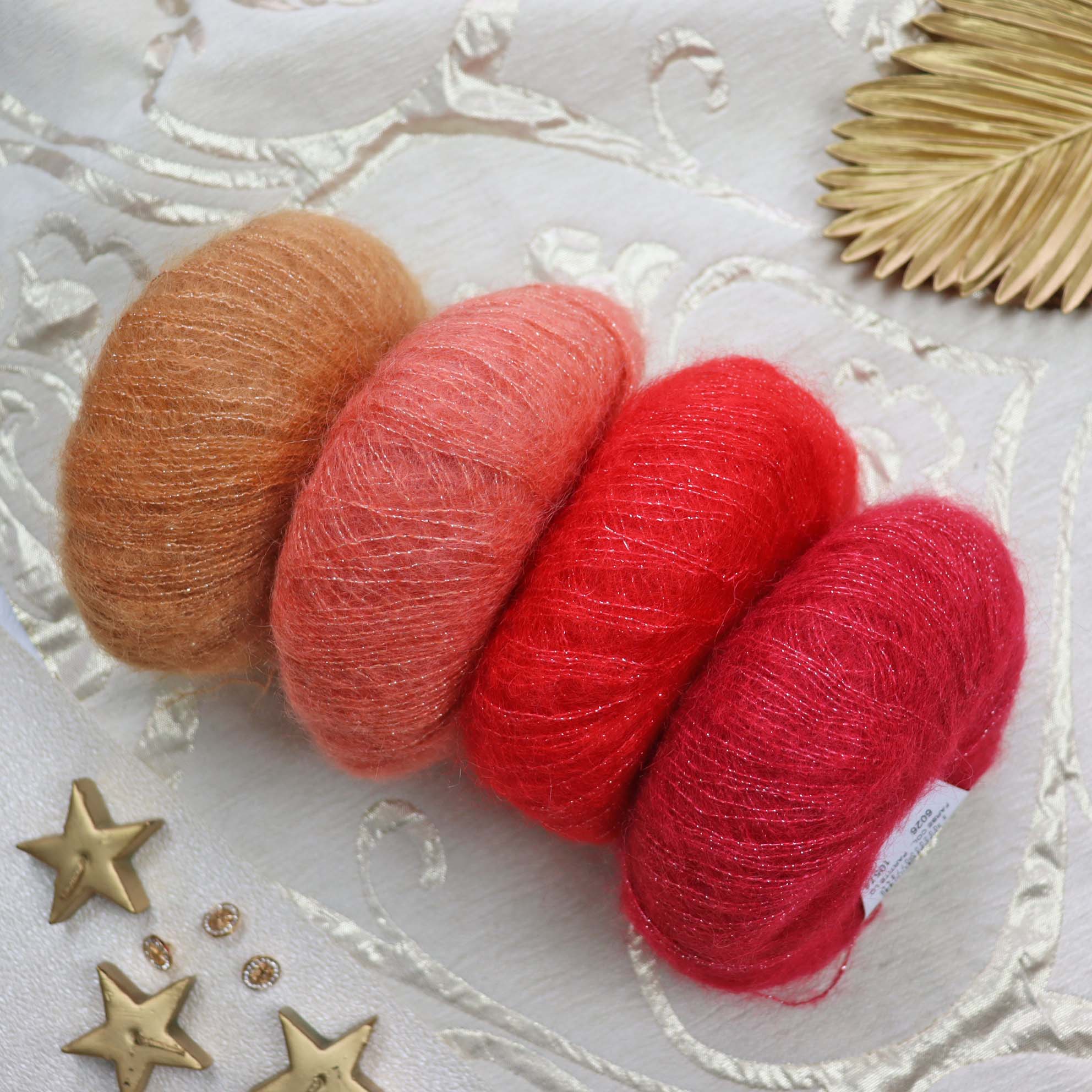 Silk Mohair Lux 6027 - bielo perlová mohérová vlna s lesklým vláknom