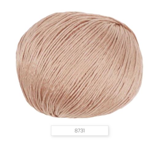 Silky 8731 - vintage svetlo tehlová letná priadza zo 100% hodvábu