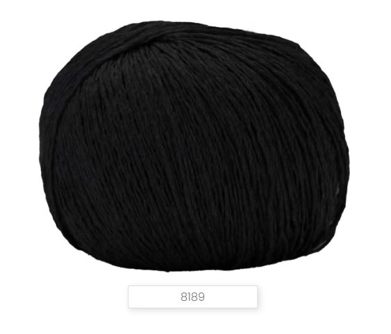 Silky 8189 - čierna letná priadza zo 100% hodvábu