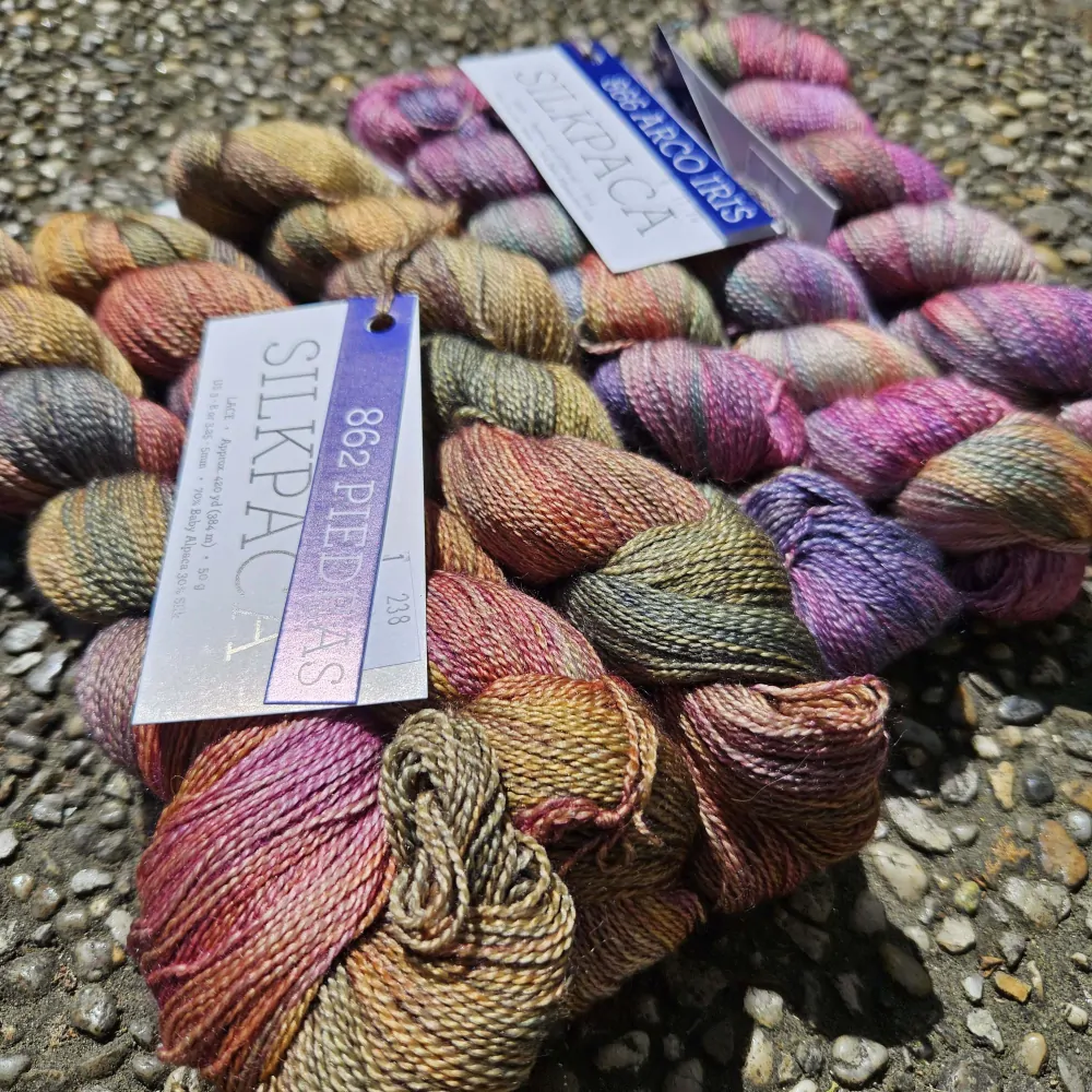 Silkpaca - paríž modrá tenučká vlna z baby alpaky a hodvábu - iba 4ks!