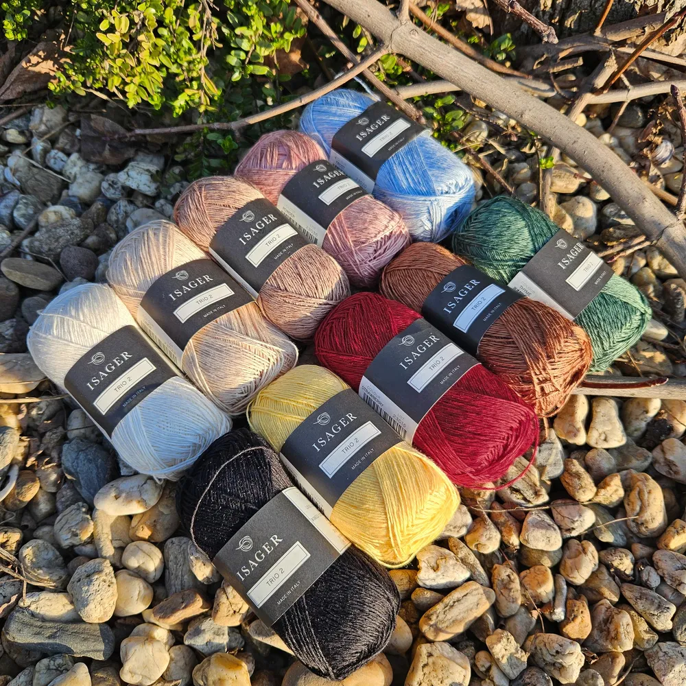 Trio 2 - NOUGAT - tmavo nugátová letná priadza s ľanom, bavlnou a lyocelom