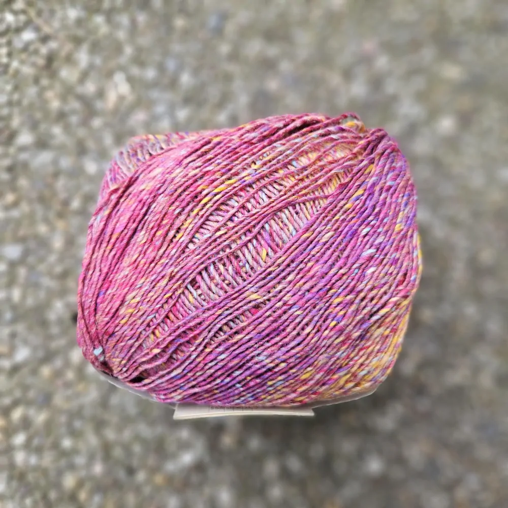 Uchiwa #15 - Chiryū - "májový bozk" letná priadza z bavlny, hodvábu a viskózy