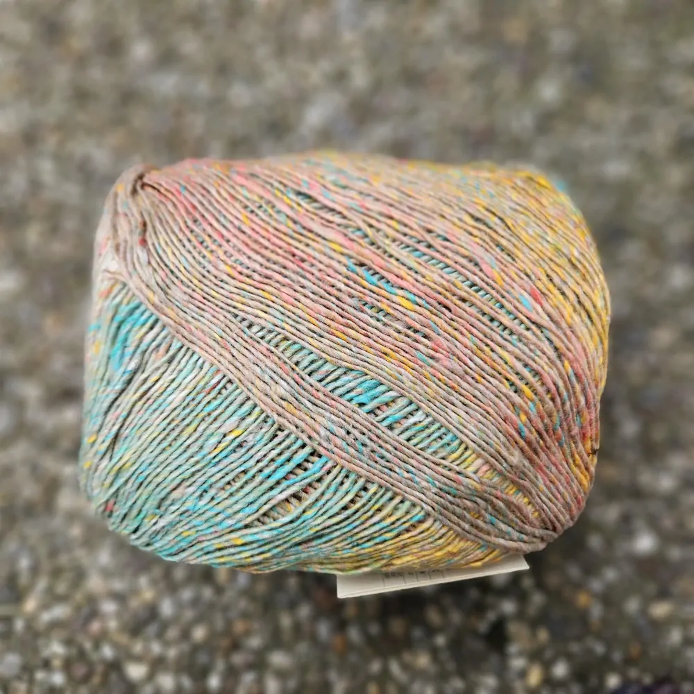 Uchiwa #16 - Mitaka - "pastelky" letná priadza z bavlny, hodvábu a viskózy