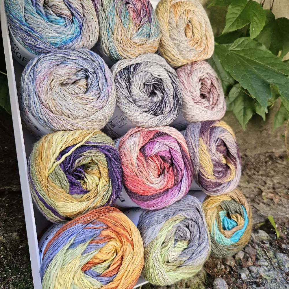 Linen Soft 7408 - Azúrové more - morská letná priadza z ľanu, bavlny a viskózy