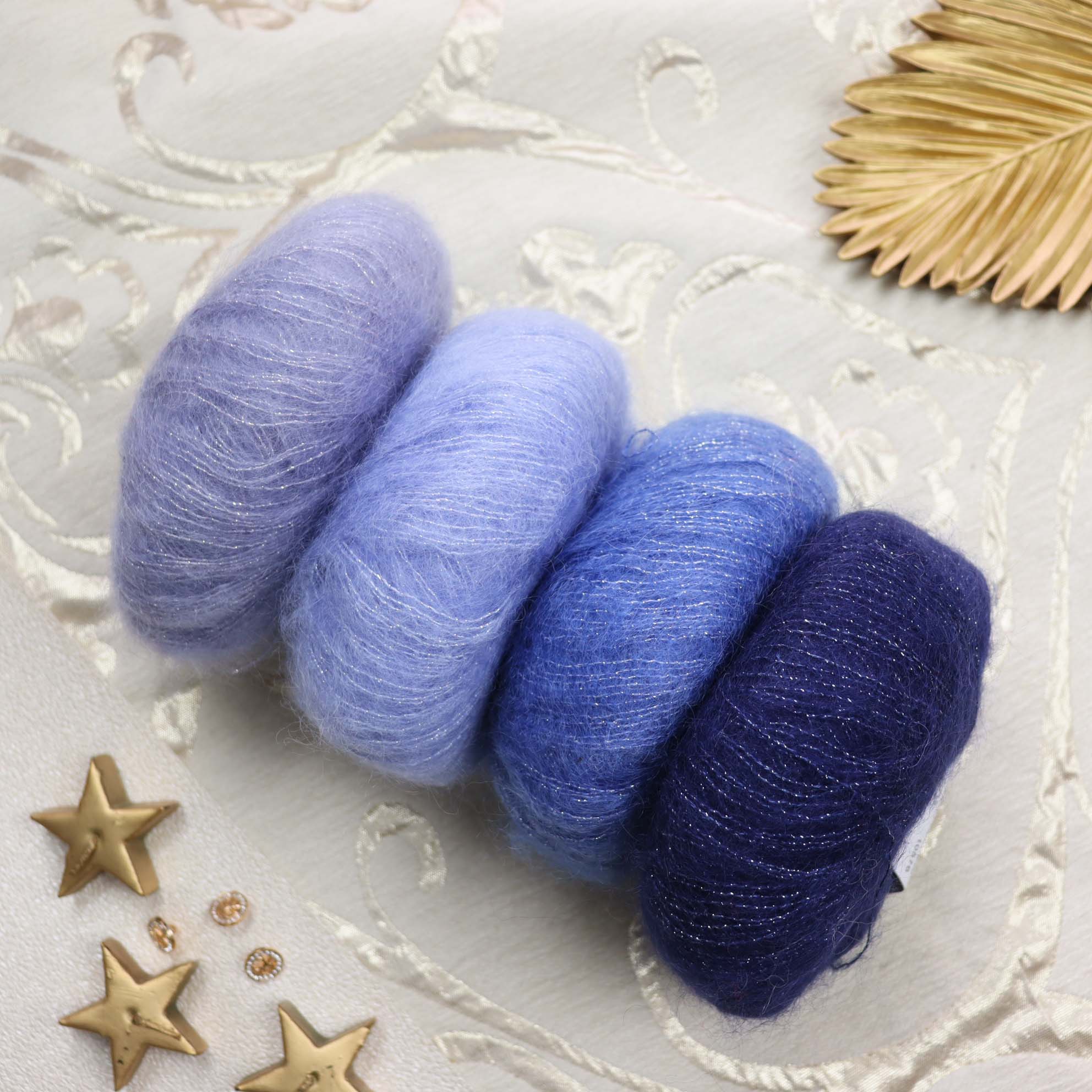 Silk Mohair Lux 5000 - čierna mohérová vlna s lesklým vláknom