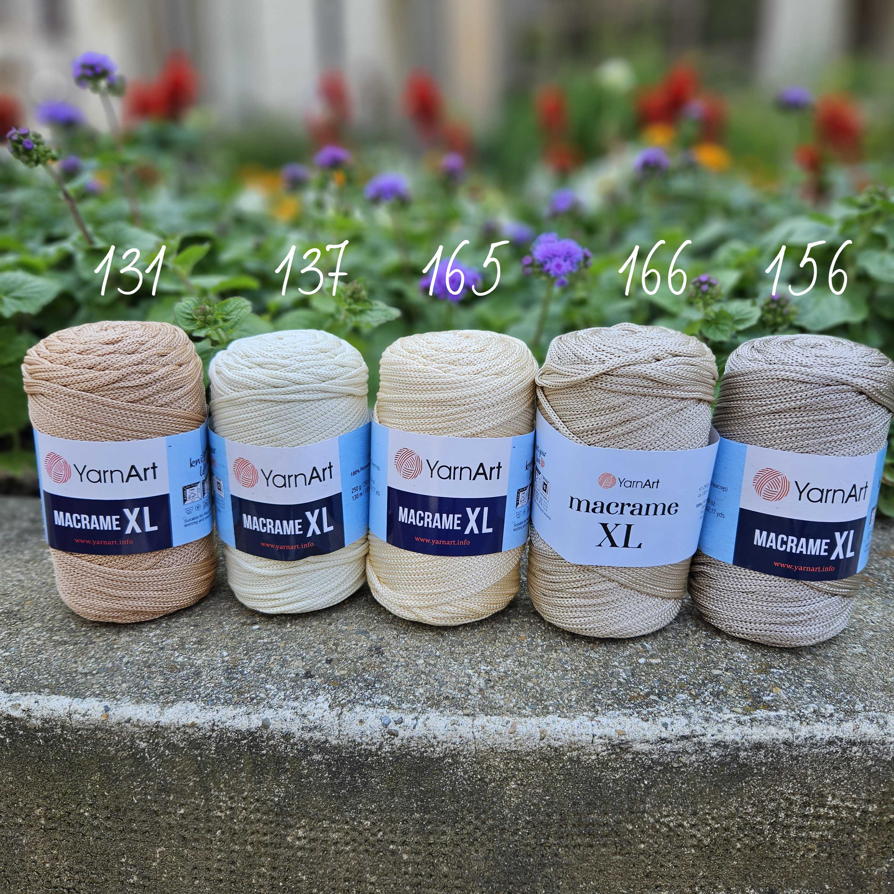 Macrame XL 137 - smotanová hrubšia špagátová priadza