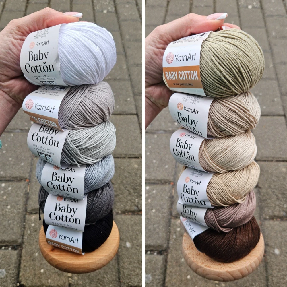 Baby Cotton 404 - svetlo piesková letná zmesová priadza 