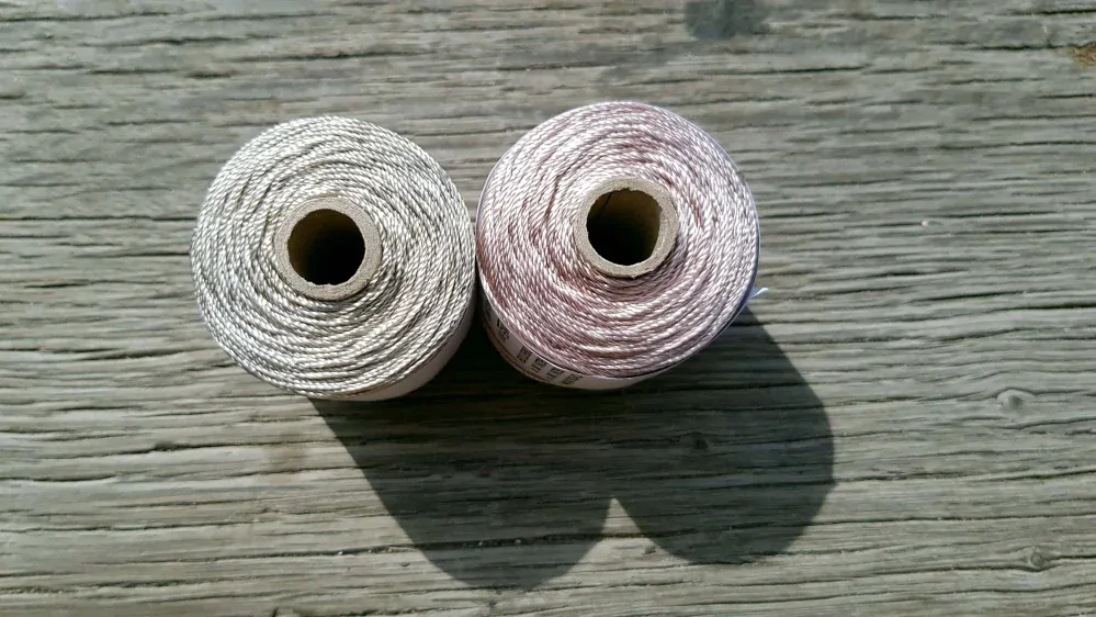 Béžový lesklý kordonet - viskózový hodváb 301