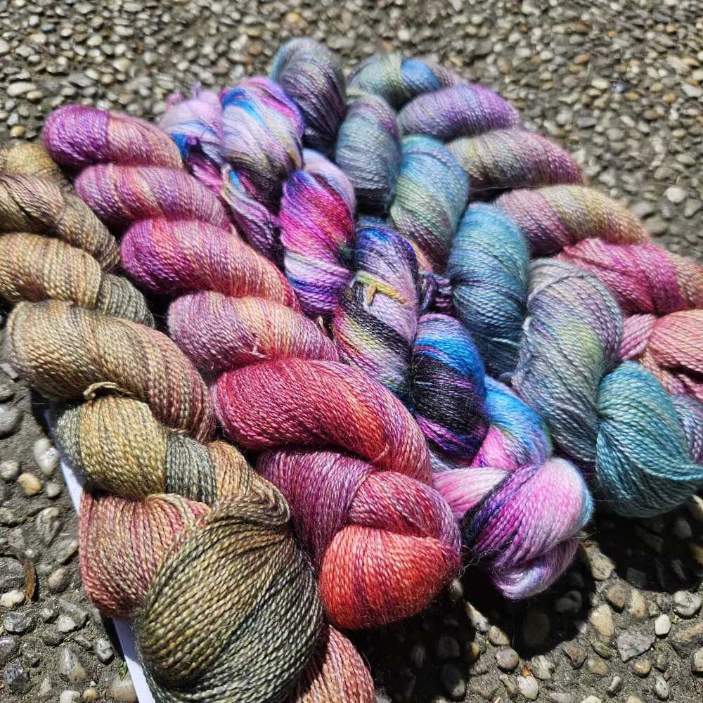 Silkpaca - paríž modrá tenučká vlna z baby alpaky a hodvábu - iba 4ks!