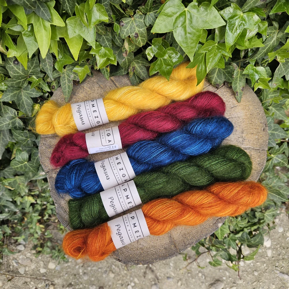 Pegasus - 231 - petrolejová tenká mohérová priadza s hodvábom